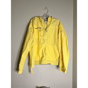 Bright yellow Columbia hoodie hooded jacket 2x